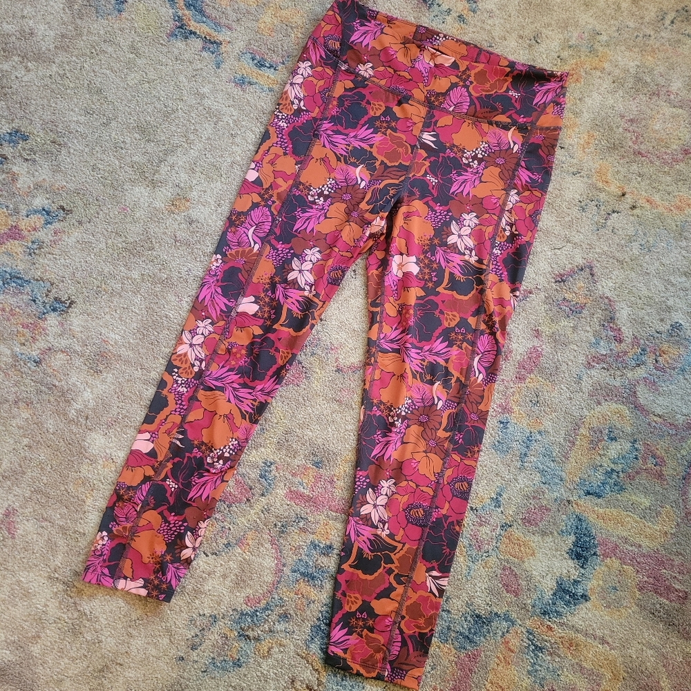 EUC Bright Floral Leggings